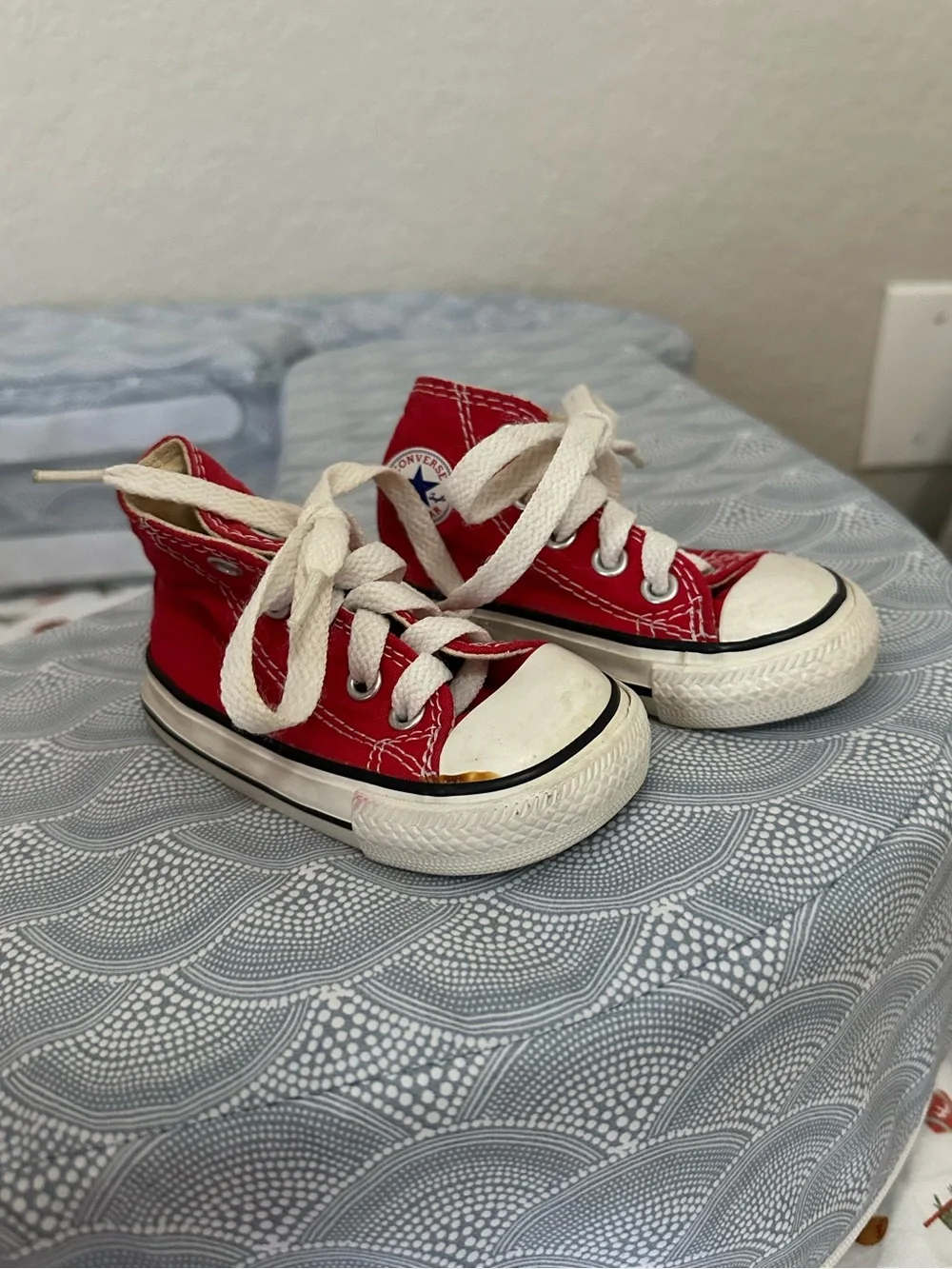 Red Converse - baby size 3